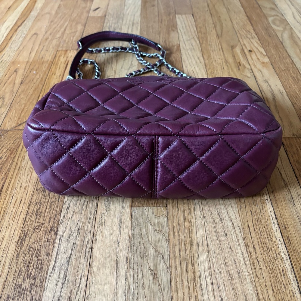 Michael Kors Sloane Quilted Shoulder Bag in Plum - Picture 7 of 12